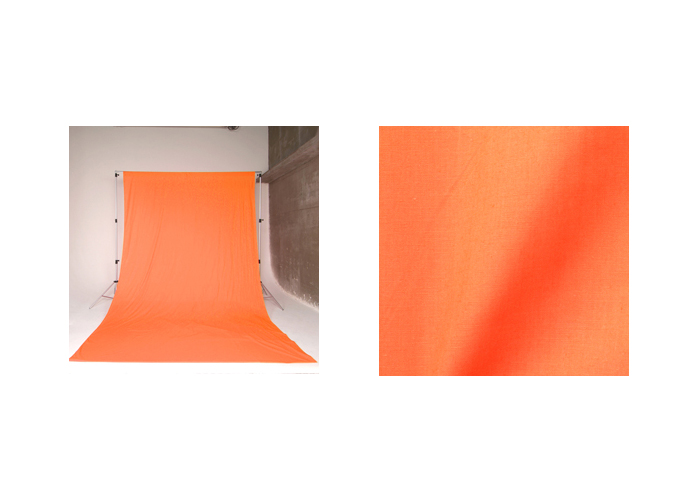 撮影用背景布・バックグラウンドクロスオレンジ(2.7×7m)BCP-14