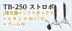 ［S-250+ソフトボックス+スタンド中］×2
+ブーム中